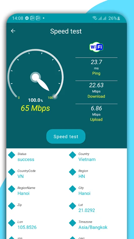 Speed Test Meter: WiFi, 5G, 4G Capture d'écran 2