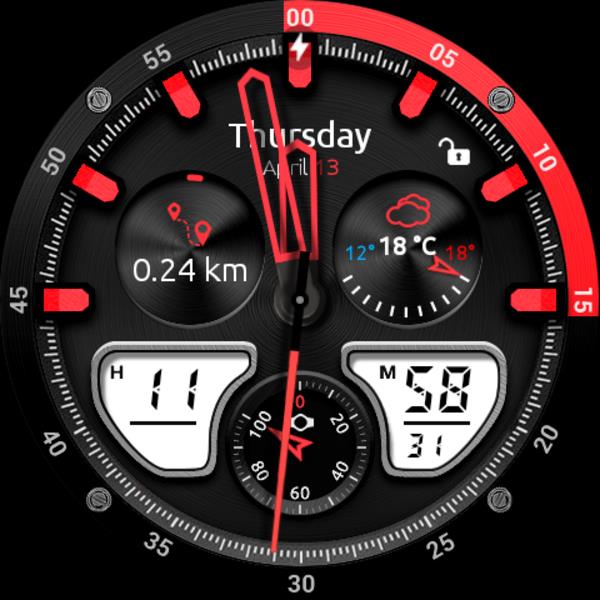 Fury Watch Face Captura de tela 2