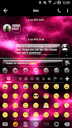 SMS Messages GlassNebula Theme Captura de tela 4