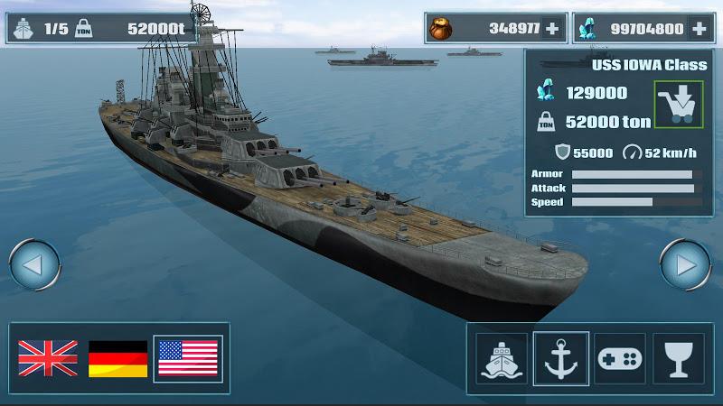 Warship War :Navy Fleet Combat Скриншот 1