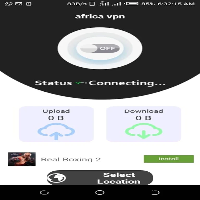 AFRICA VPN Captura de tela 1