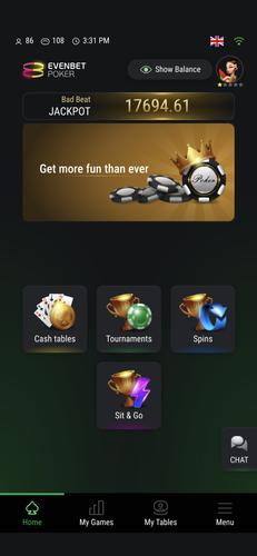 Evenbet Poker應用截圖第1張