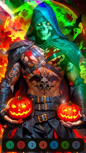 Halloween Witch Coloring Games應用截圖第4張