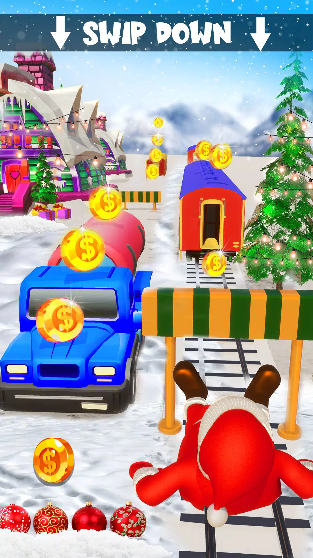 Xmas Santa Surfer Running Game 스크린샷 4