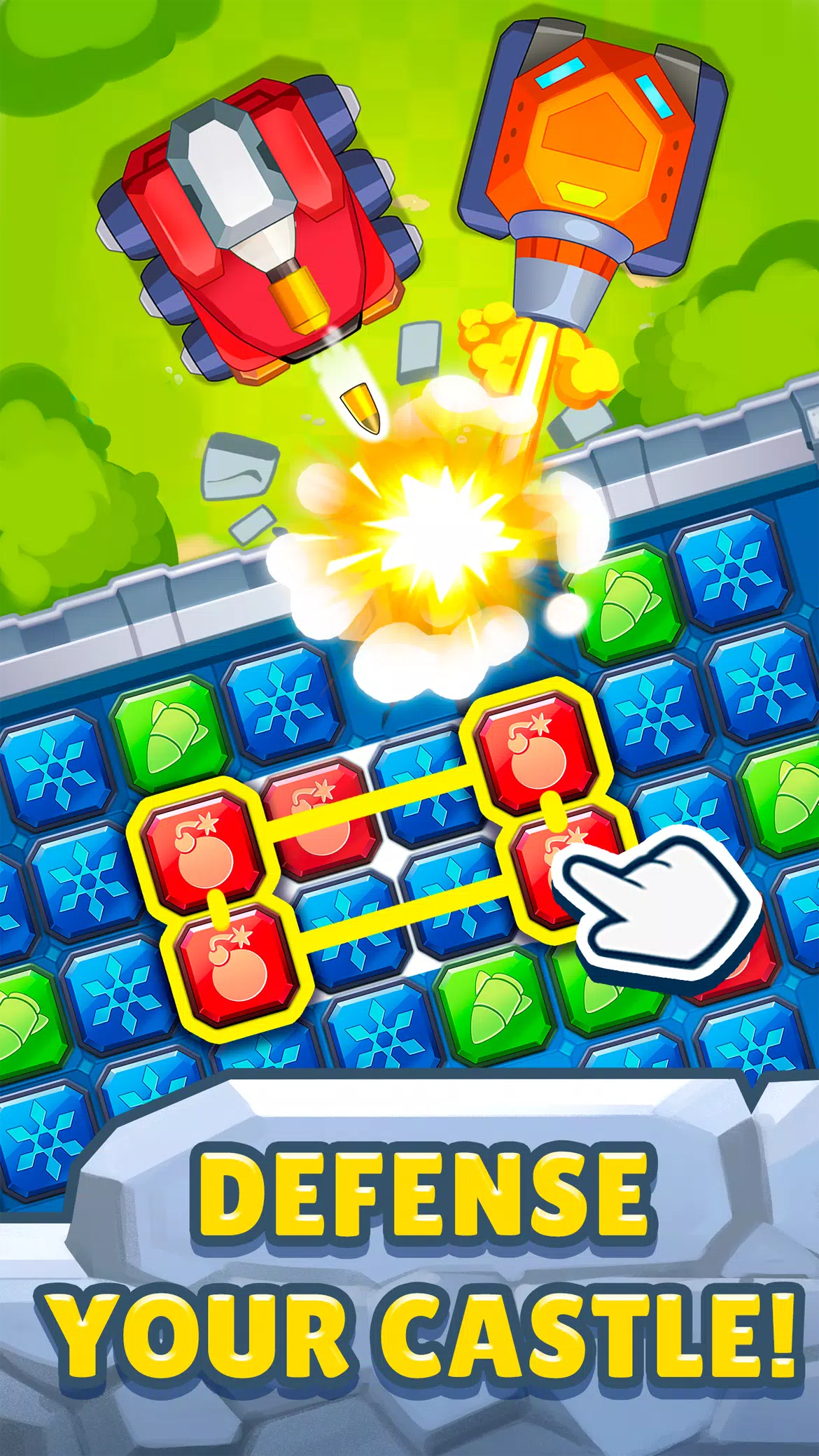 Merge survival Castle defense!應用截圖第1張