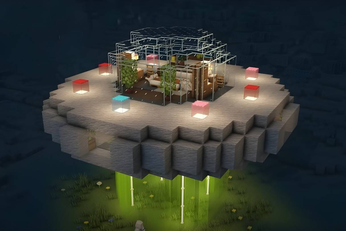 Énorme maison d'OVNI