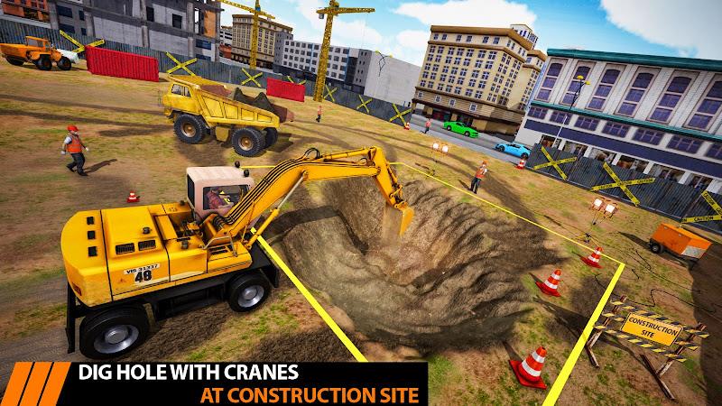 City Construction Excavator 3D स्क्रीनशॉट 2