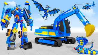 Snow Excavator Robot Car Games应用截图第3张