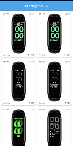 Mi Band 4 WatchFaces Screenshot 1