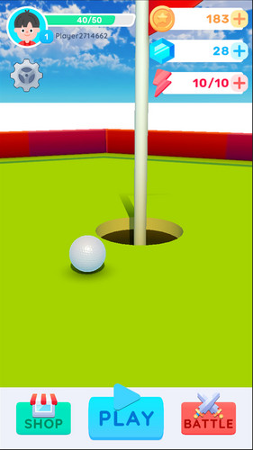 Mini Golf Battle Challenge 3D स्क्रीनशॉट 1