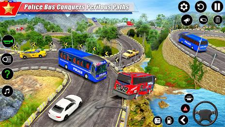 Police Bus Simulator Bus Games Captura de pantalla 4