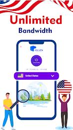 USA VPN - Fast Proxy VPN Captura de tela 1