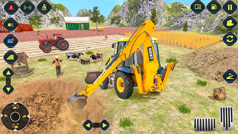 Village Excavator JCB Games स्क्रीनशॉट 2