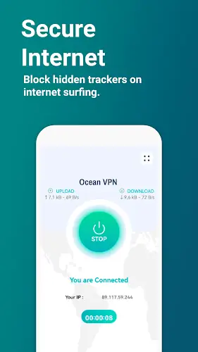 Ocean VPN - Secure VPN Proxy Captura de tela 1