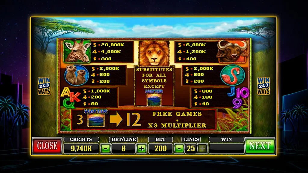 SLOT African Simba Скриншот 4