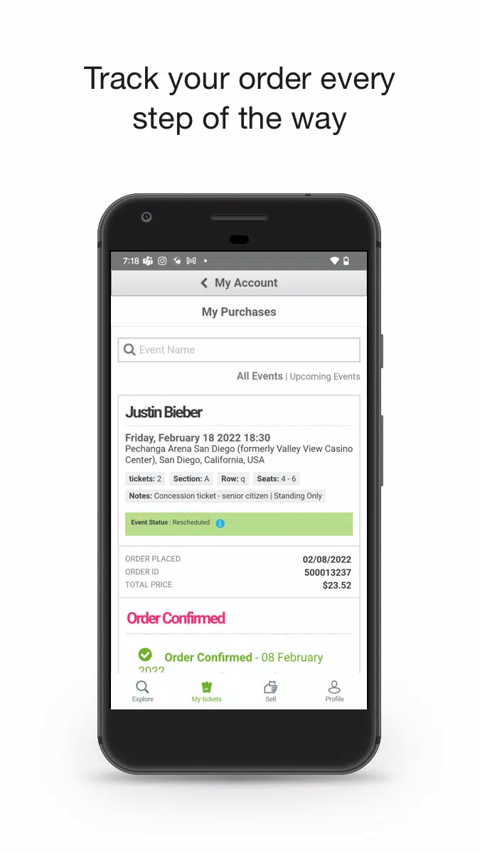 viagogo スクリーンショット 4