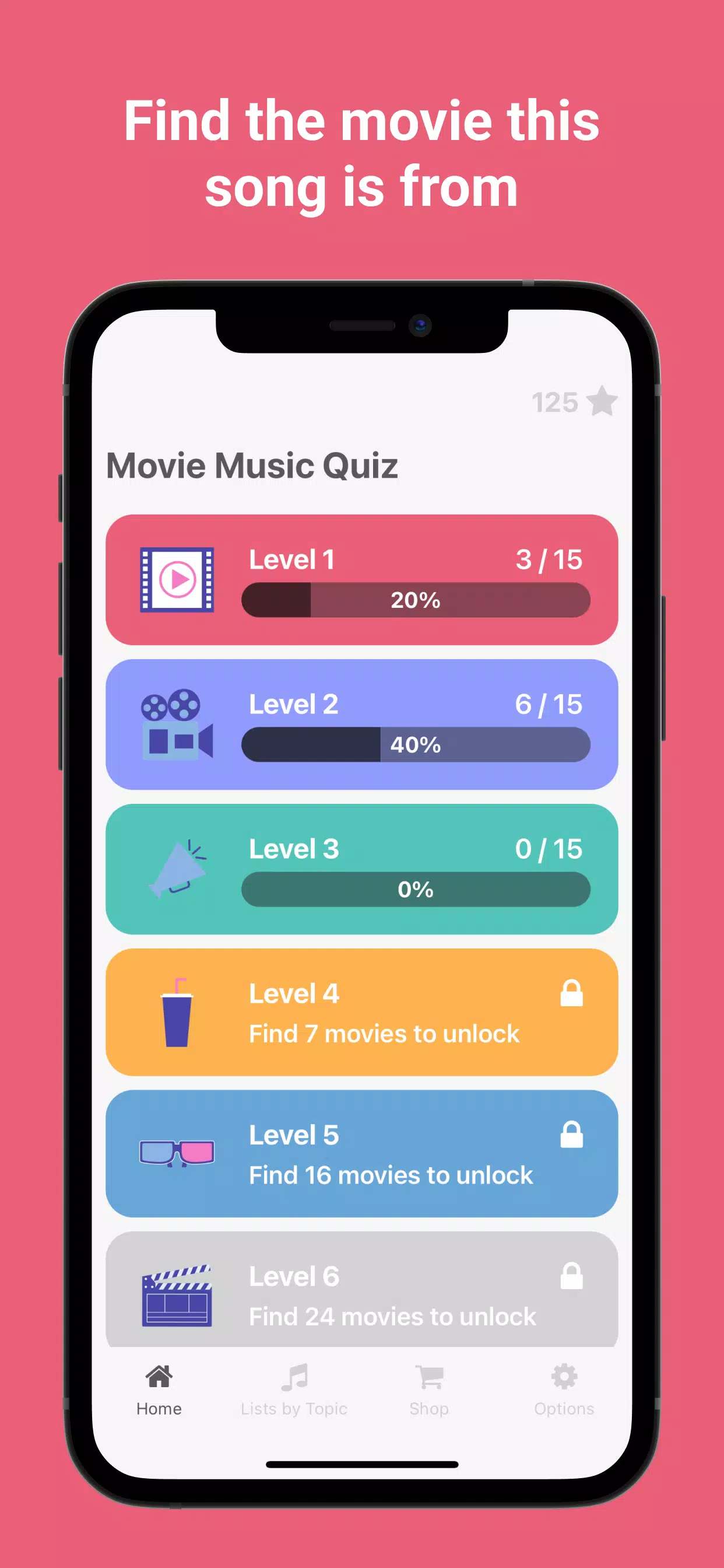 Movie Music Quiz Скриншот 1