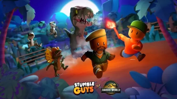 Stumble Guys x Jurassic World Crossover Begins with a New Fog-Filled Jungle Map