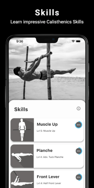 Thenics App - Master Calisthenics Skills with Step-by-Step Progressions
