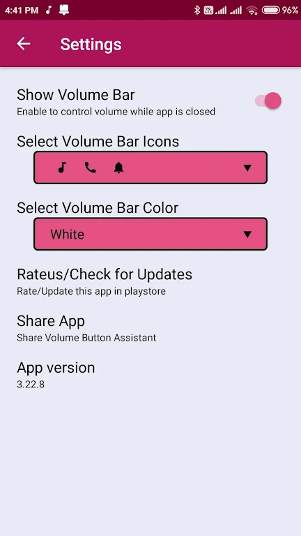 Volume Button Assistant Captura de tela 4