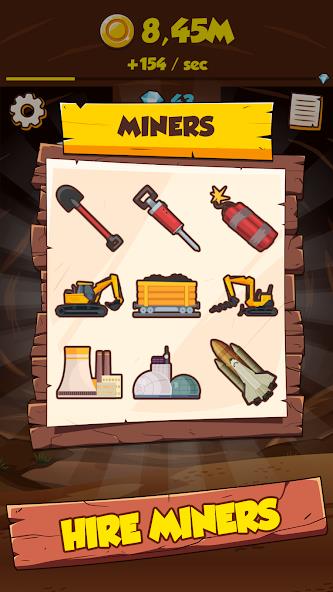 Idle Miner Clicker: Tap Tycoon Mod Скриншот 3