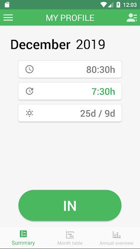 Working Timer - Timesheet स्क्रीनशॉट 1