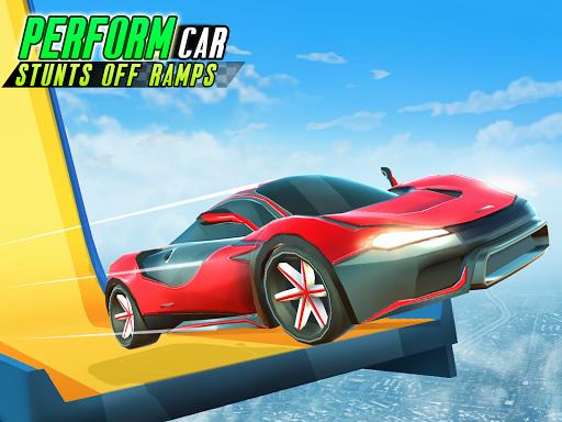 Mega Ramp Car Stunt-Car Racing スクリーンショット 2