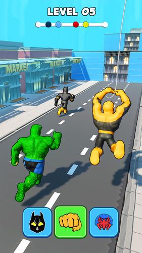 Superhero Transform Shift Game Capture d'écran 1