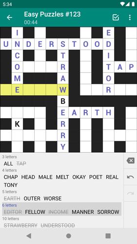 Fill-In Crosswords Screenshot 1