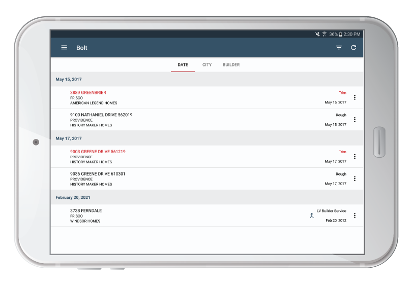 ECI Bolt Screenshot 2