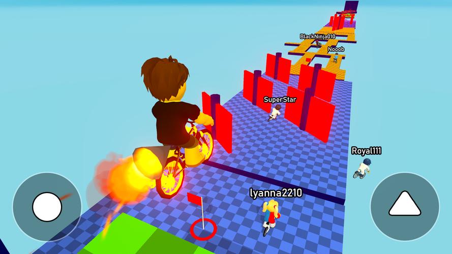 Obby bike: Parkour Adventure Screenshot 3