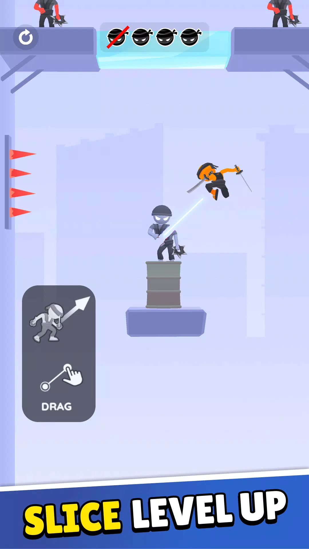 Slicing Hero Sword Master Game Captura de pantalla 1