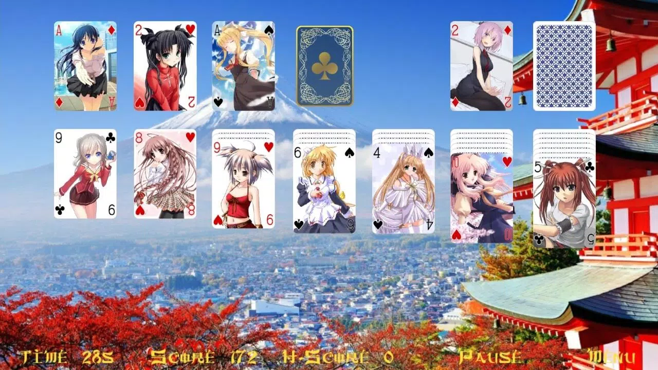 Miss Hentai Solitaire Captura de pantalla 1