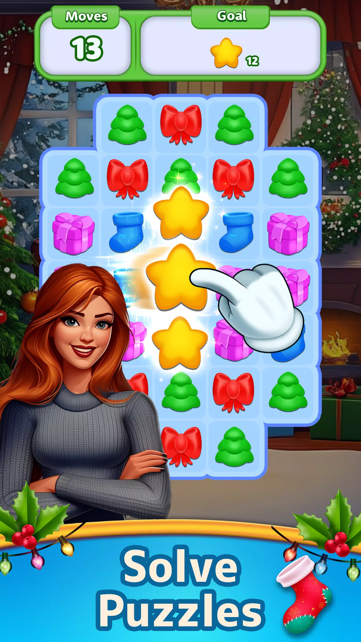 Christmas Match: Home Design Capture d’écran 3