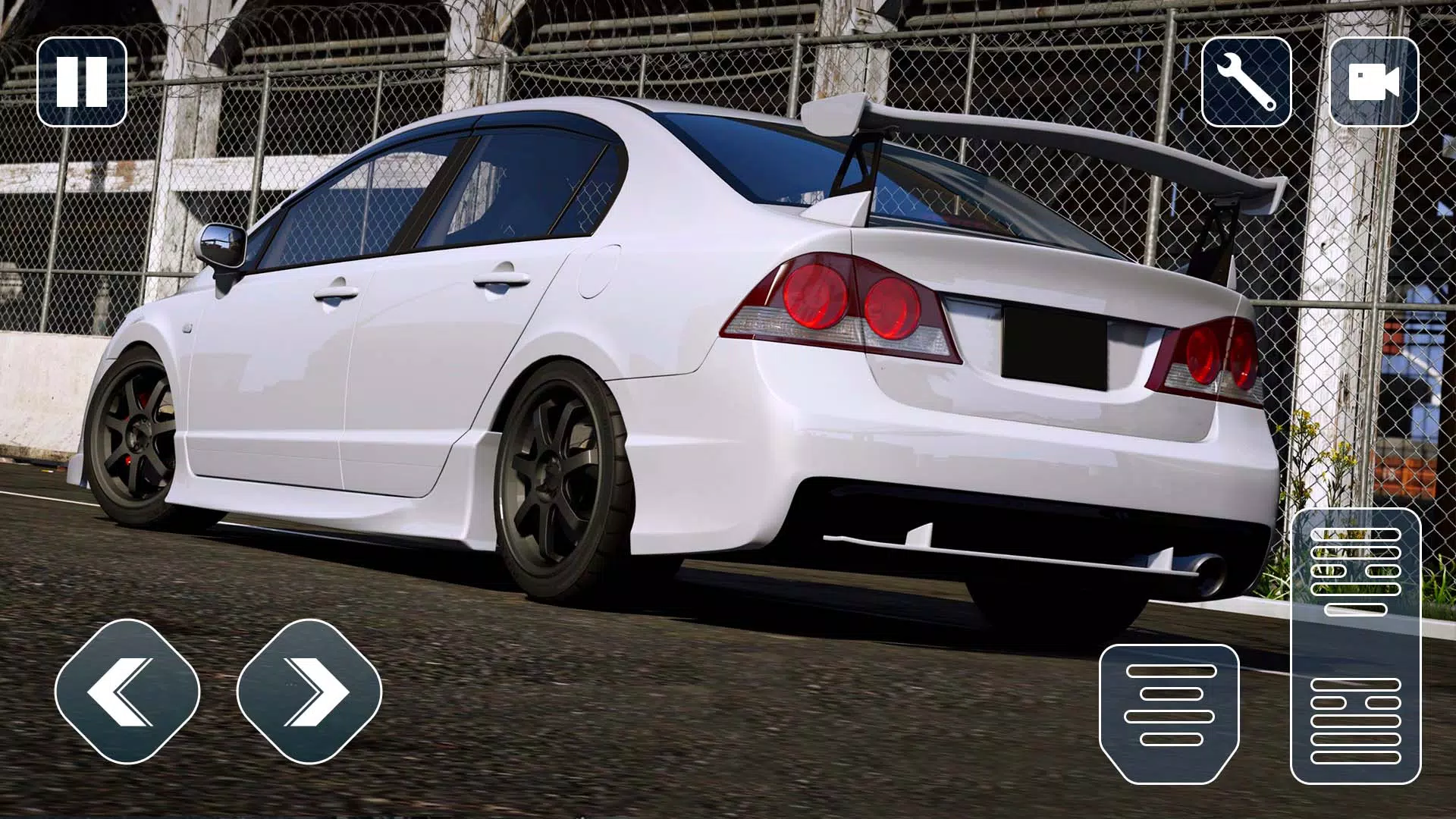 Furious Civic Car City Race स्क्रीनशॉट 1