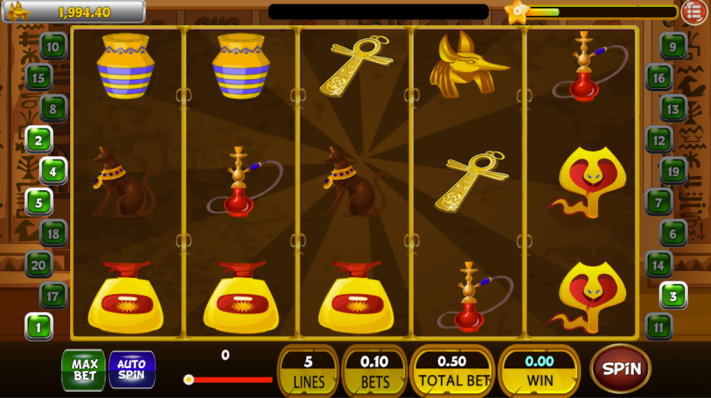Classic Cleopatra Egypt Slot Machine ♛ Скриншот 1