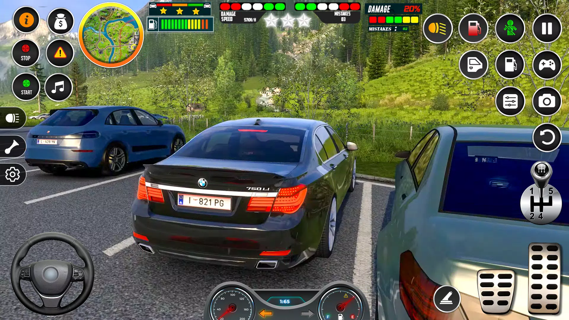 Classic Car Drive Parking Game Скриншот 1