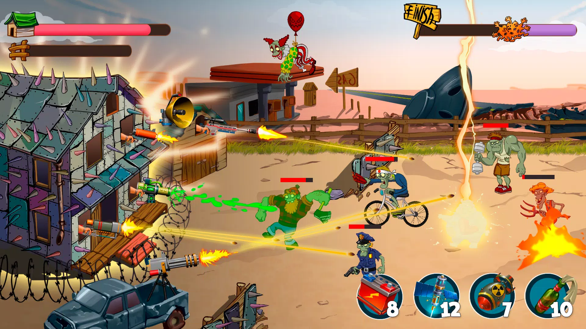 Zombie Rush Village Defense Captura de tela 4
