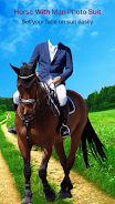 Horse With Man Photo Suit 스크린샷 4