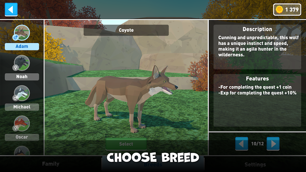 Wolf Family Simulator Screenshot 2