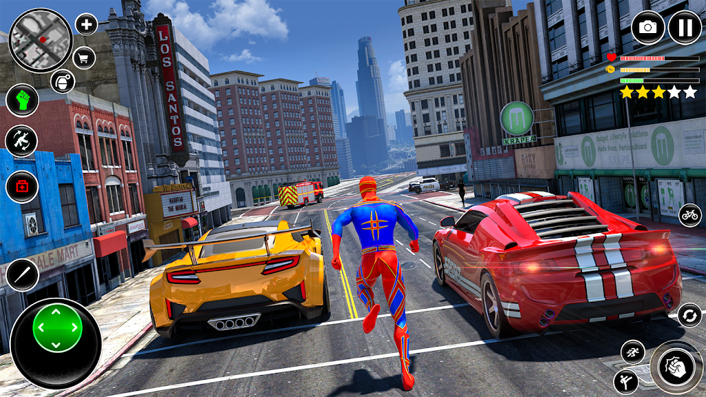 Spider Rope Man Superhero Game स्क्रीनशॉट 4