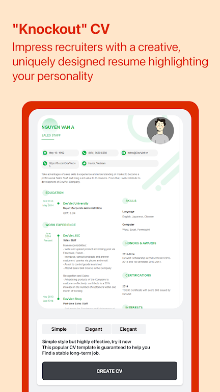 Cover Letter for Job App Capture d'écran 3