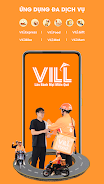 VILL: Đồ ăn, Giao hàng, Gọi xe स्क्रीनशॉट 1