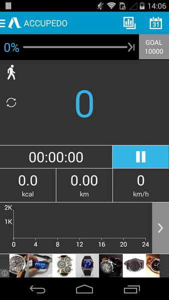 Accupedo Pedometer Capture d'écran 3