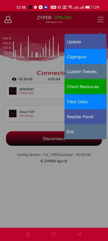 ZYPER VPN Captura de pantalla 3