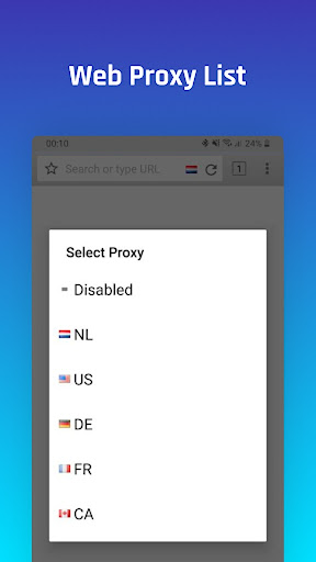 Proxy débloquer les sites Capture d'écran 3