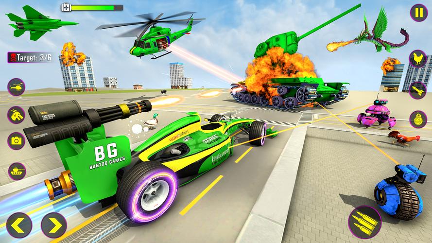 Heli Robot Car Game:Robot Game Screenshot 4