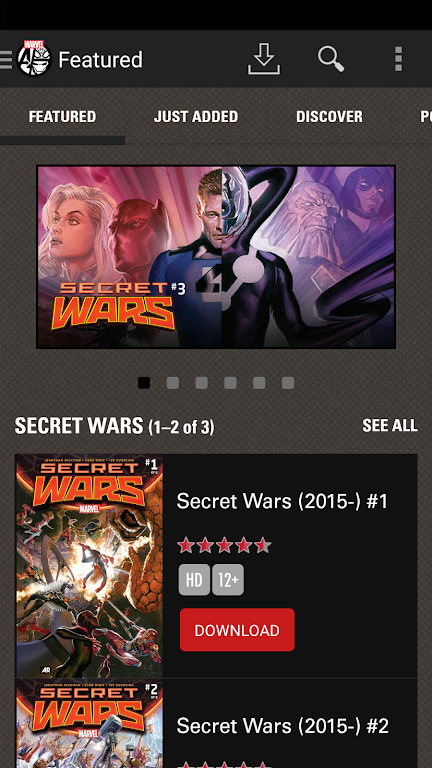 Marvel Comics應用截圖第1張