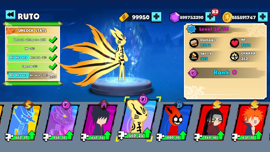 Stickman Ninja Fight 3v3 Mod 스크린샷 2