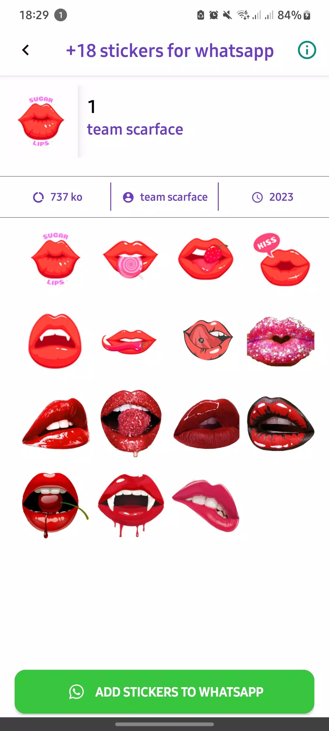 +18 Stickers For WhatsApp应用截图第1张